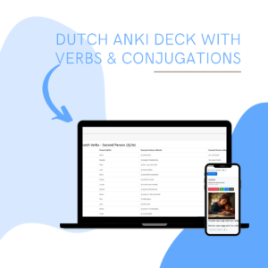 Dutch anki deck of verbs and conjugations